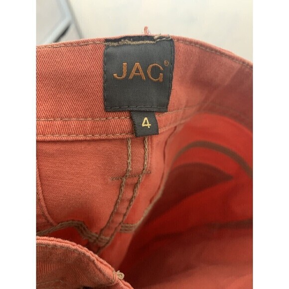 Jag Jeans Women's Cargo Capri's Size 4 Orange Cotton Cargo Pockets Classic Fit - Picture 5 of 9